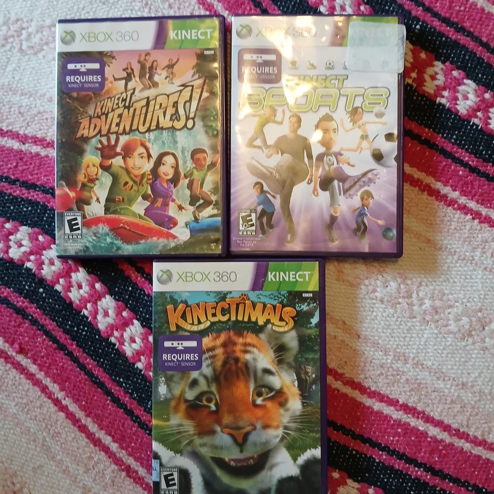Xbox 360 Kinect Game Bundle:‎ Set Of 3 //AS IS